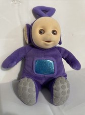 Teletubbies Tinky Winky Purple Plush Stuffed Toy Doll 1998 Eden Tag. Vtg.