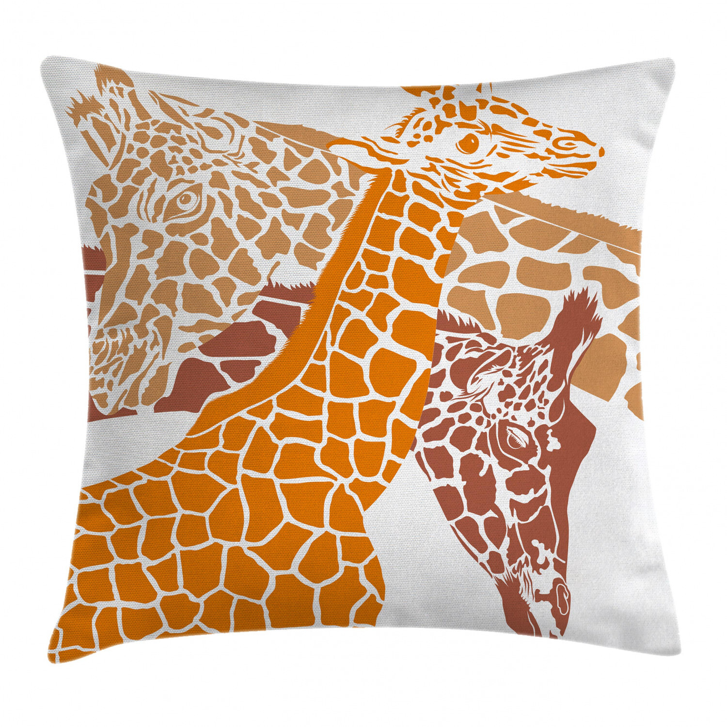 Giraffe Wildlife Africa 16-Inch Square Throw Pillow Cover