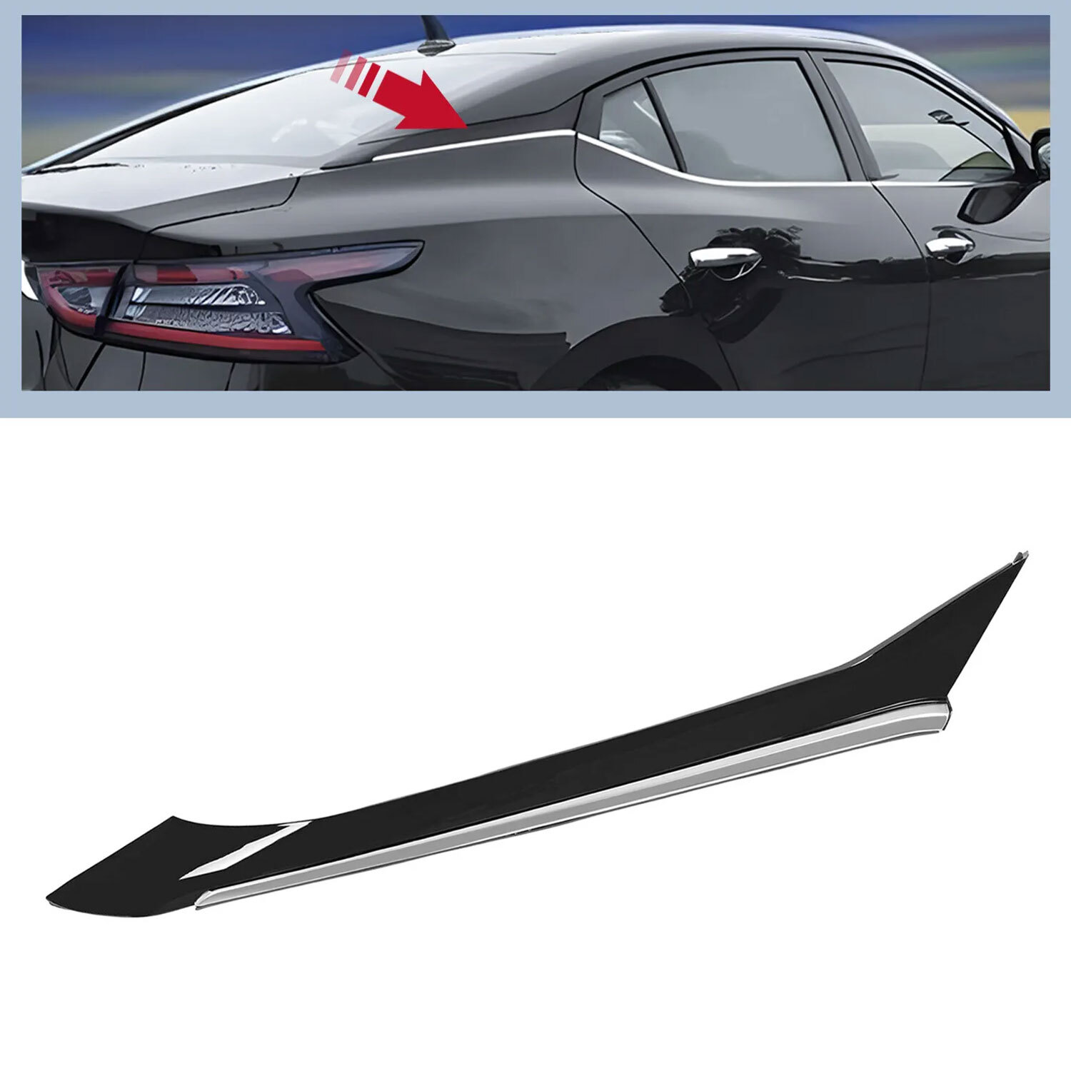 Right RH Side Rear Pillar Molding Trim For NISSAN MAXIMA 2016-2021 2017 2018 19