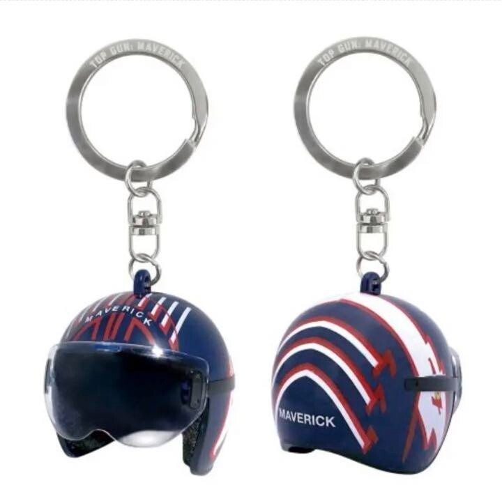 TOP GUN MAVERICK ヘルメットキーホルダー 2個セット TOP GUN MAVERICK Helmet Keyring Keychain Key Holder Movie Theater