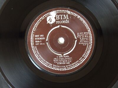 Curved Air / Climax Blues Band / Renaissance:  The Fool  7''