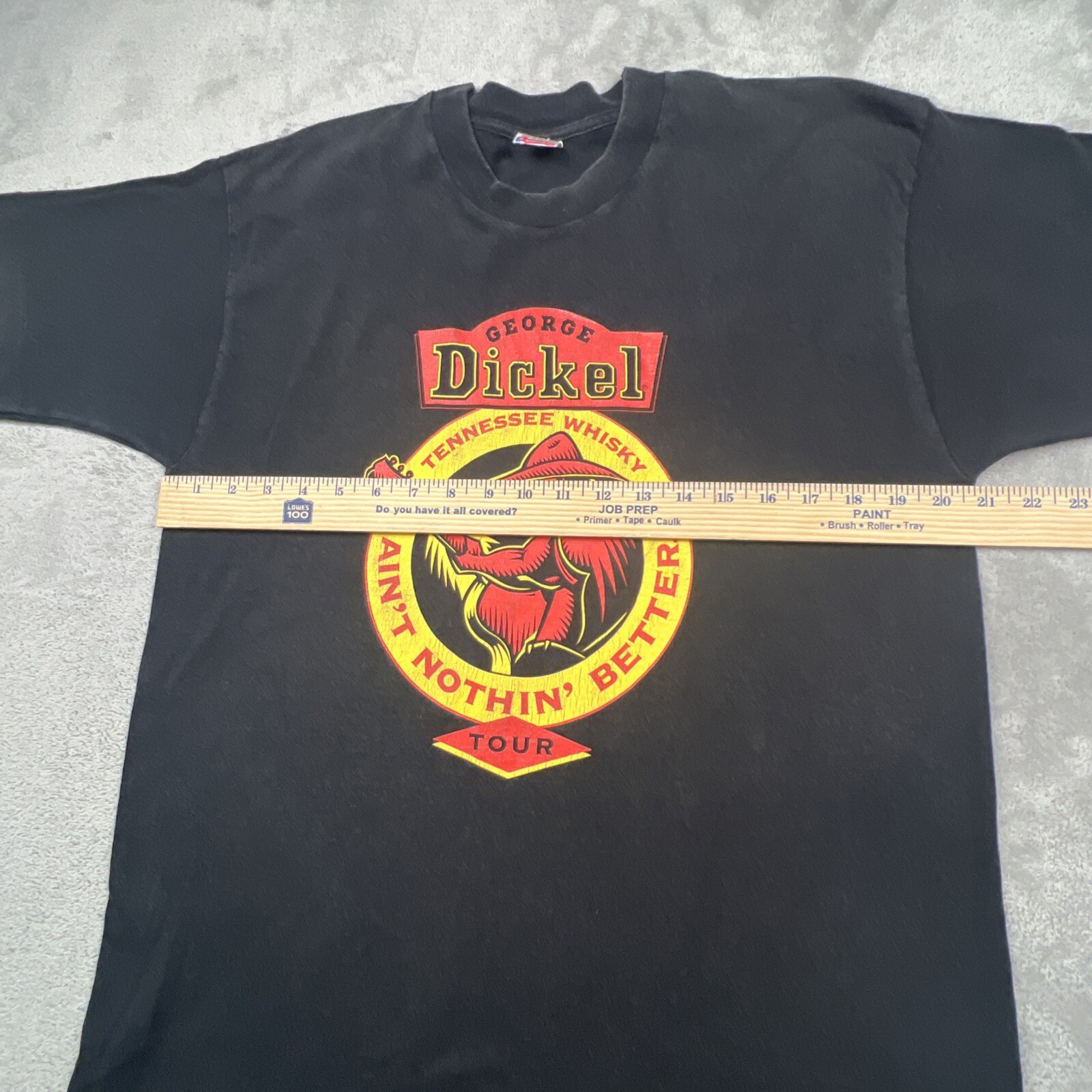 Vtg 1990s Fruit Of The Loom Single Stitch George Dickel Aint Nothin Better Sz L