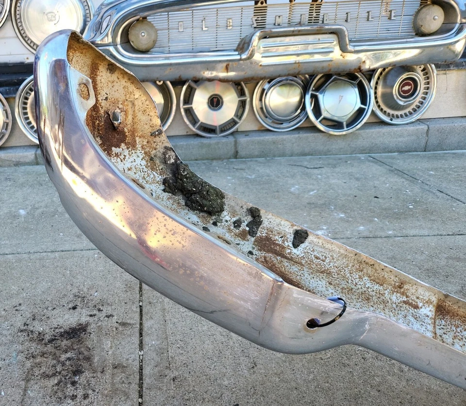 Used OEM Chrome Front Bumper 1956 Buick Super/Roadmaster (B238) - Image 3 of 4