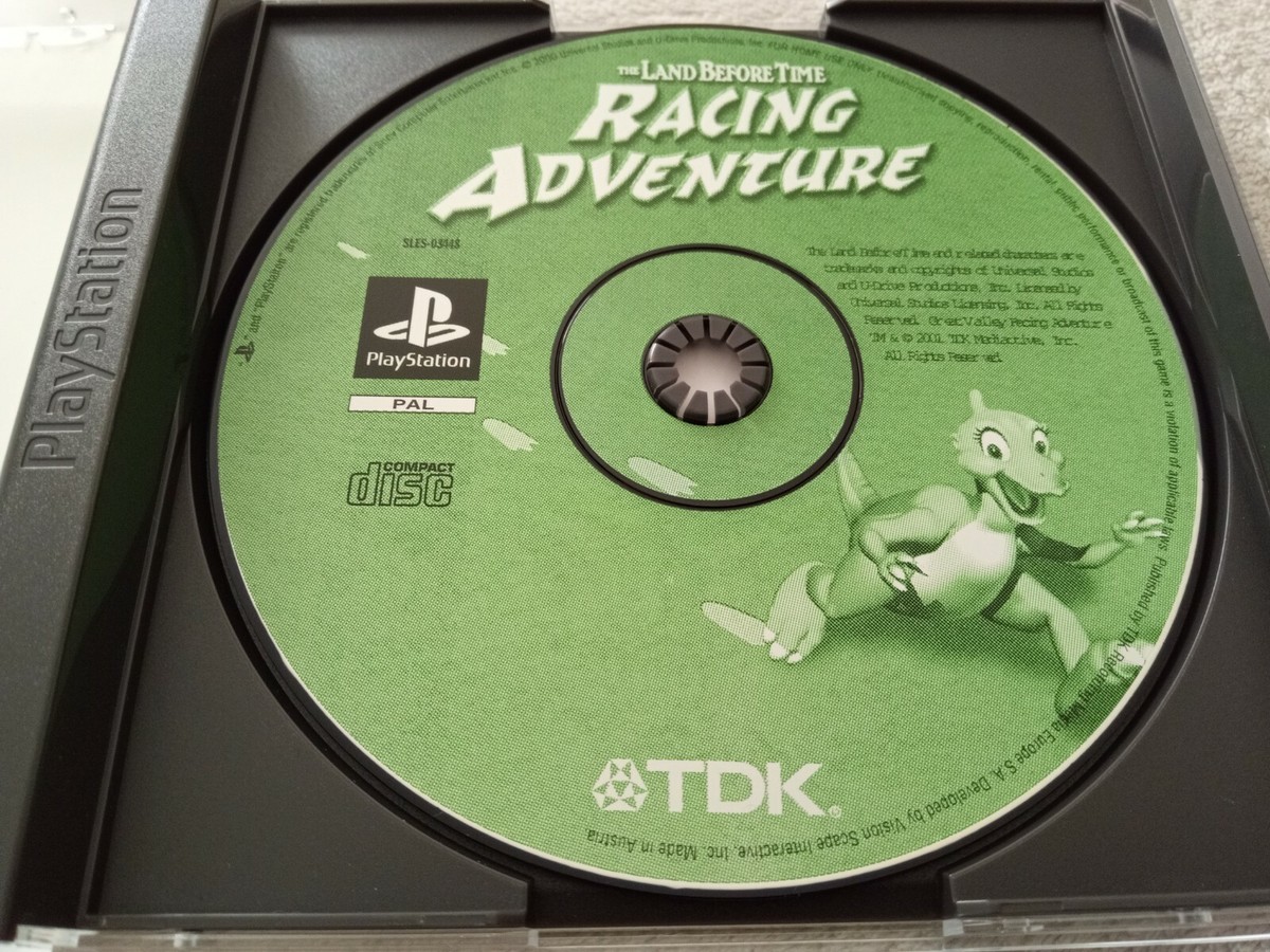 La Course Des Dinosaures (PS1) – Jeu Complet Avec Manuel, Boîtier Endommagé