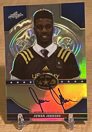 2015 Leaf US Army All-American Bowl Blue Prismatic RC 17/20 Juwan Johnson Saints - Picture 3 of 10