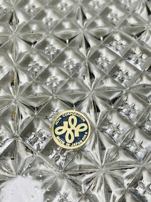 Hoya Corporation Cut Glass Crystal Large Platter 12” Plate Made in
