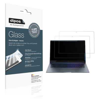 2x Schutzfolie für Xiaomi Mi Notebook 15.6 Zoll matt - Anti-Shock 9H Folie