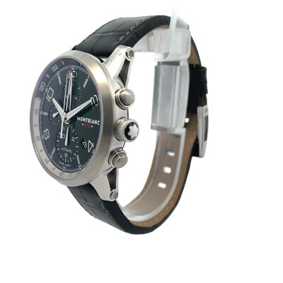 Montblanc Timewalker Chronograph UTC Black Dial Stainless Steel