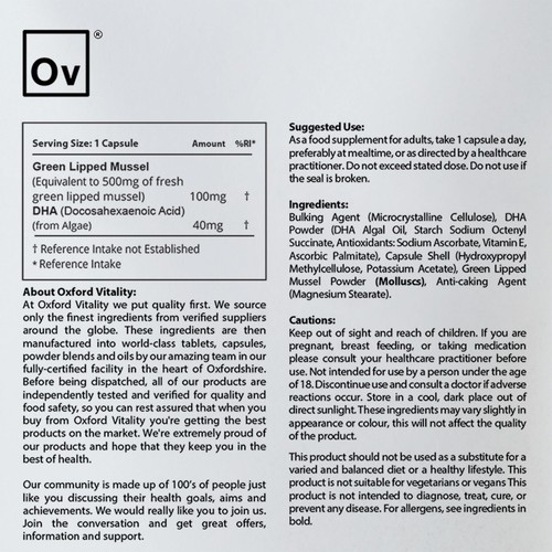 Capsule di cozze dalle labbra verdi con Omega-3 |Antiossidanti, Estratto Premium - Imagen 4 de 4