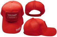 Trump 2024 2028 Removable Patch USA Red Mesh TRUCKER Adjust Embroidered Cap Hat