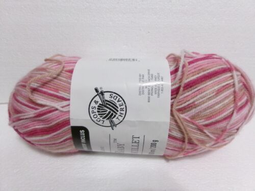 Cozy Baby Yarn Lane 557 yds PATTERN INCLUDED LOOPS & THREADS OAHU PINK TONES