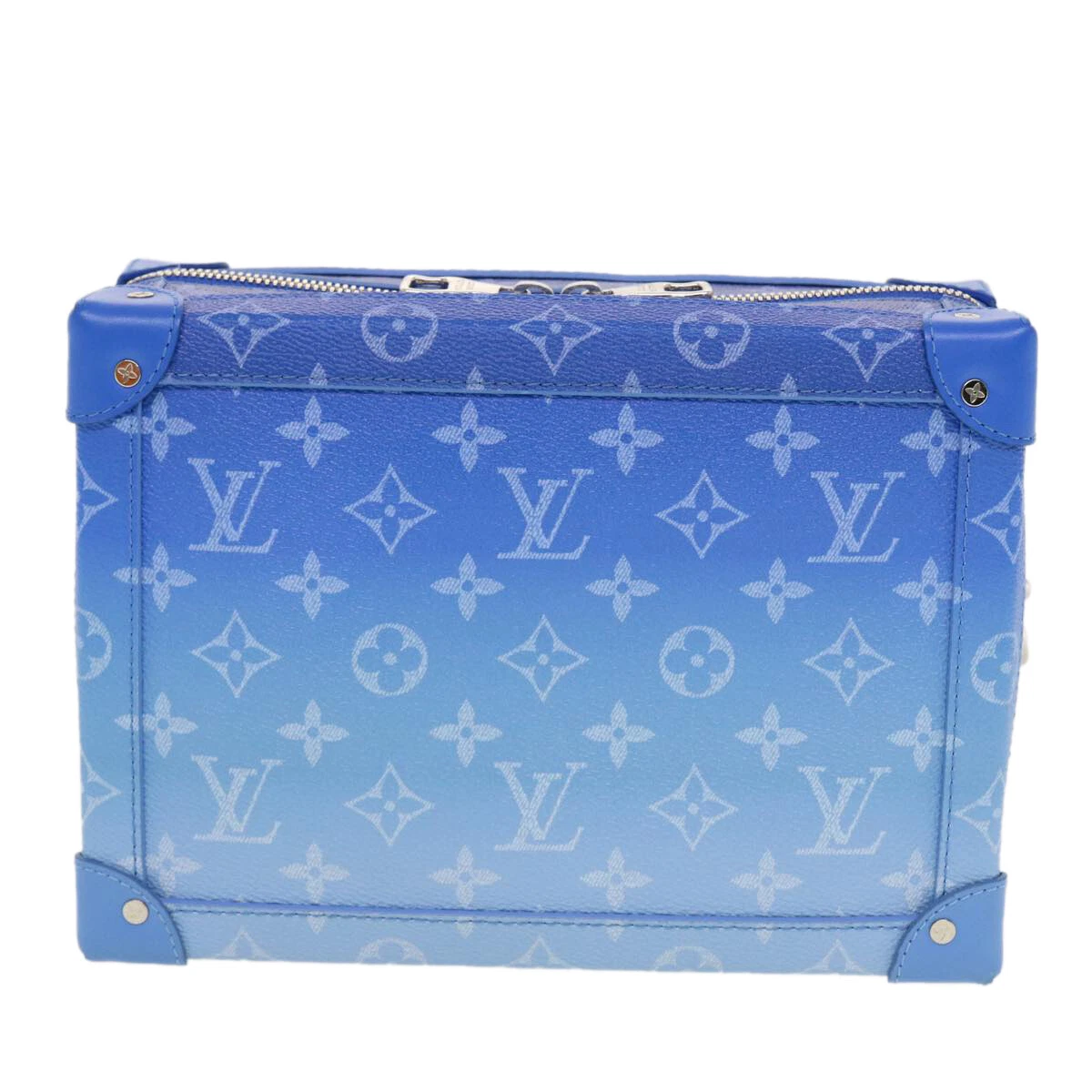 LOUIS VUITTON Monogram Clouds Soft Trunk Shoulder Bag Blue M45430 