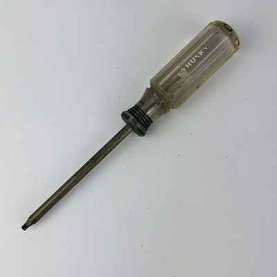 Vintage Husky Torx Screwdriver T10 Clear Acetate Tool 679-400 Made in USA