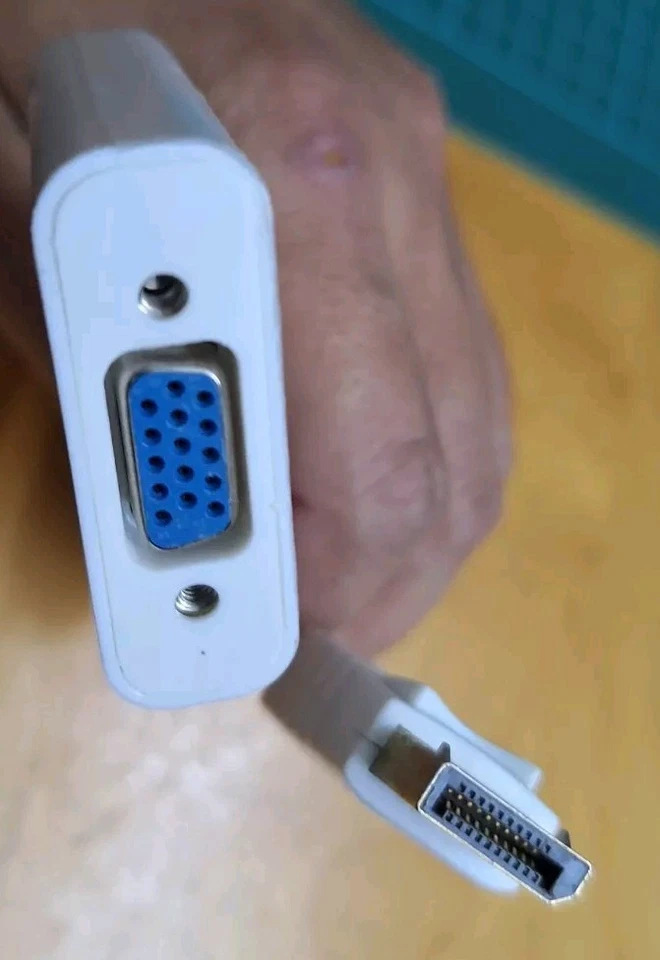 Used Working Condition Display Port Male DP To VGA Female Convertor Adapter 1pc - Image 2 of 4