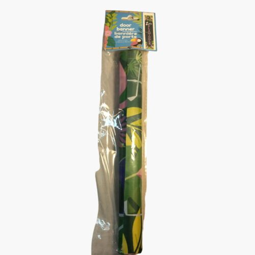 Lets Flamingle Door Banner Tropical Themed Flamingo Party Decoration Dorm 59x11 - Picture 9 of 10