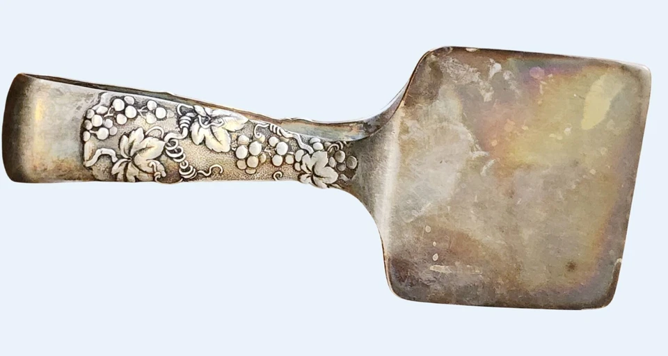 Pinzas antiguas para sándwich o pastelería Tiffany Upe Vine de plata de ley Foto 3 de 4