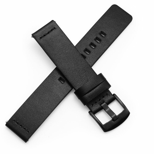 cinturino pelle smartwatch orologio 20mm 22mm 24mm Samsung Huawei Amazfit Xiaomi - Foto 11 di 17