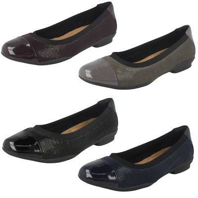Ladies Clarks Neenah Garden Ballerina Flats UK