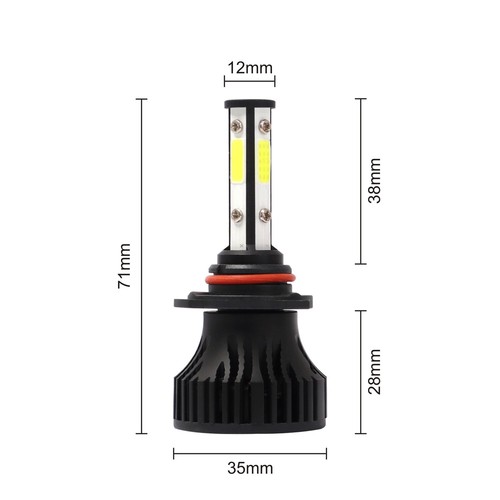 2x 4SIDE 9005 LED Headlight Bulbs Conversion Kit High Beam White Super Bright - Imagen 2 de 10