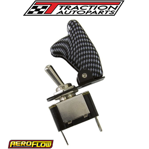 Aeroflow Carbon Fibre Covered Rocket / Missile Switch 12v 20A - AF49-5002 - Picture 2 of 5