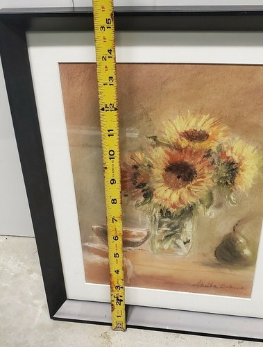 Original Pastel Painting Of Sunflowers Still Life Signed - Picture 10 of 16