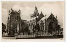Devon OTTERY ST MARY Church in ENGLAND REAL PHOTO POSTCARD