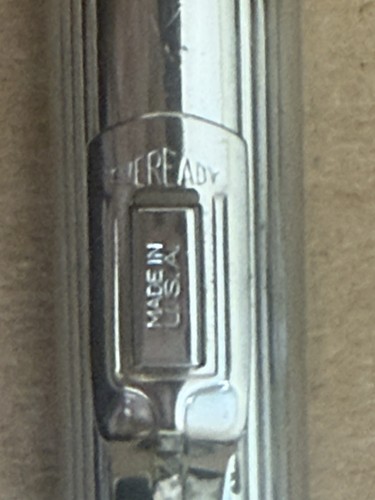 2-Vintage-“Eveready”-6"-AA-Bolsillo Pluma Luz Chome Linternas-No Probado - Imagen 4 de 15