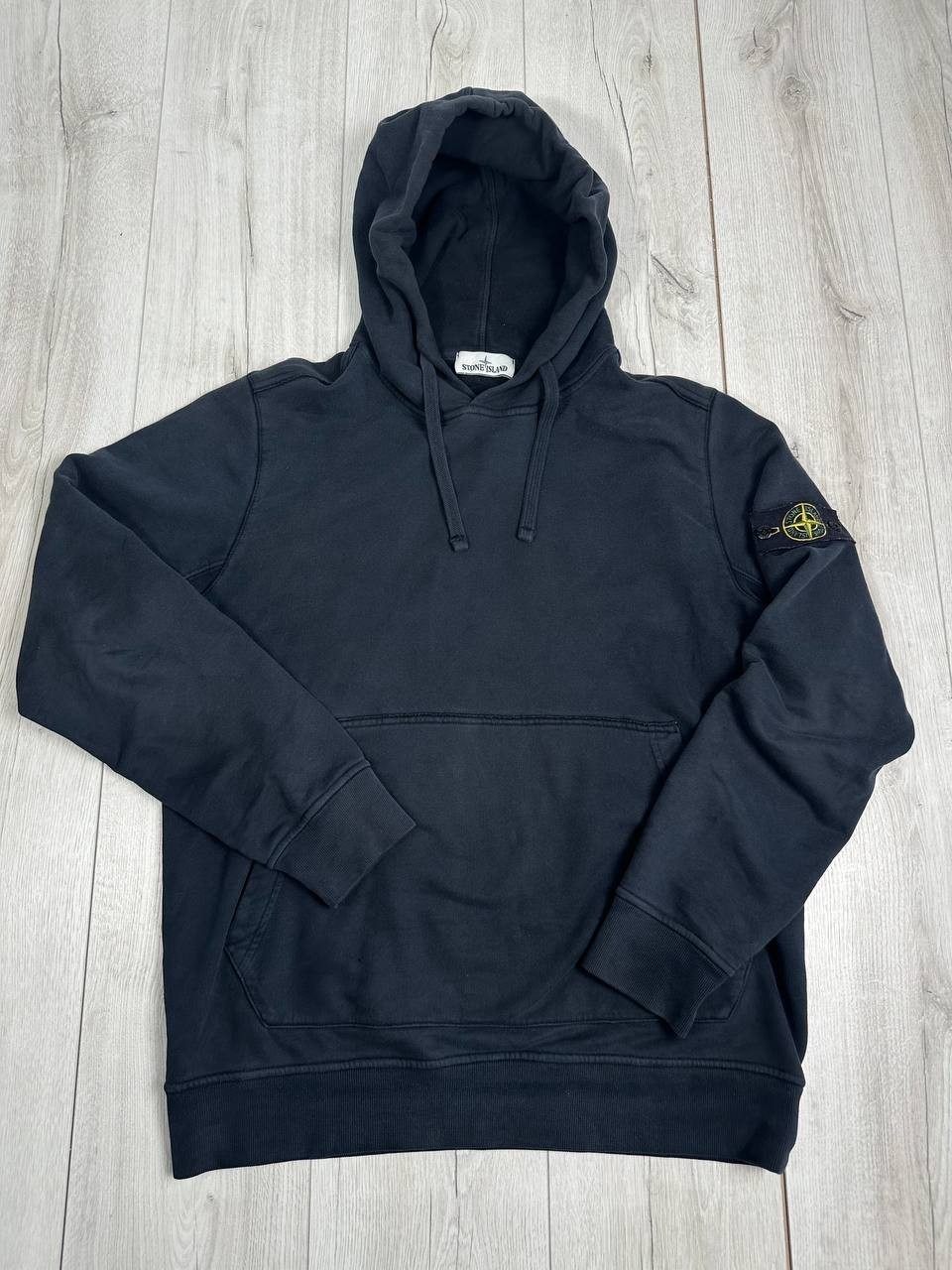 Stone Island Pullover Hoodie Men’s Dark Navy Size XL Cotton-CLG Proven Patch