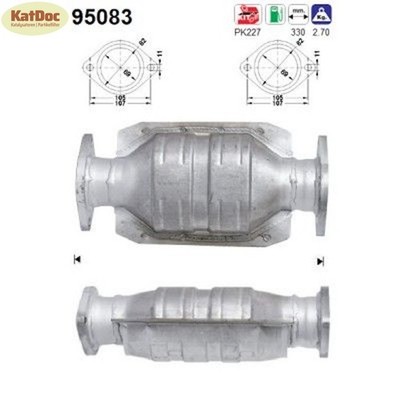   Katalysator für Toyota Camry/Picnic/Previa, 2.0/2.2/2.4, 94/97/100kW, Euro 2