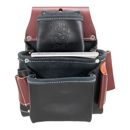 Occidental Leather 3 Pouch Pro Fastener Bag - Black - 9  Assorted Sizes 