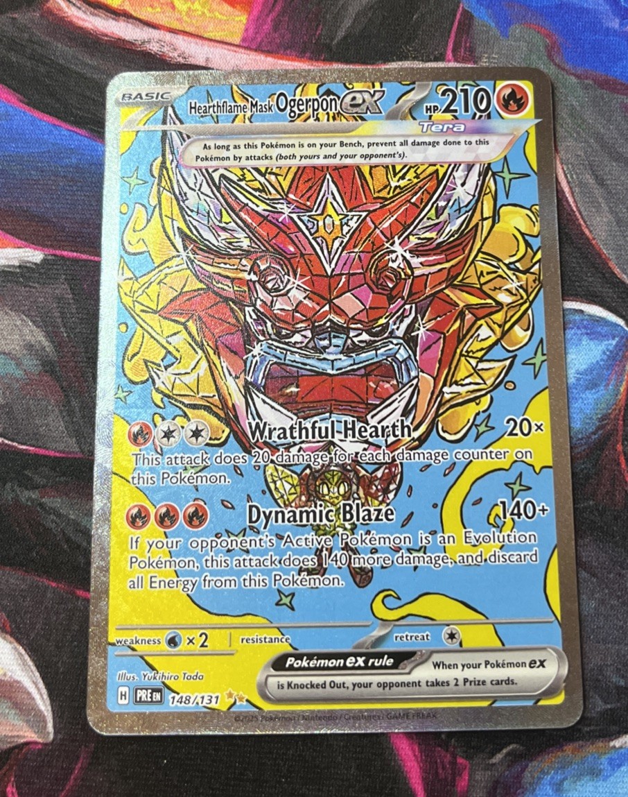 Pokémon TCG Hearthflame Mask Ogerpon ex 148/131 SV Prismatic Evolutions SIR NM