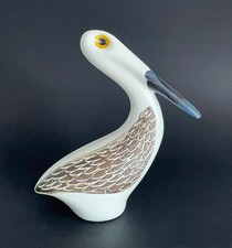 BETTY McLAREN AUSTRALIAN STUDIO POTTERY PELICAN FIGURINE VINTAGE CERAMIC BIRD