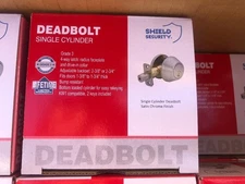 20 x  SHIELD Security, Satin Chrome Finish, Single Cylinder Deadbolt