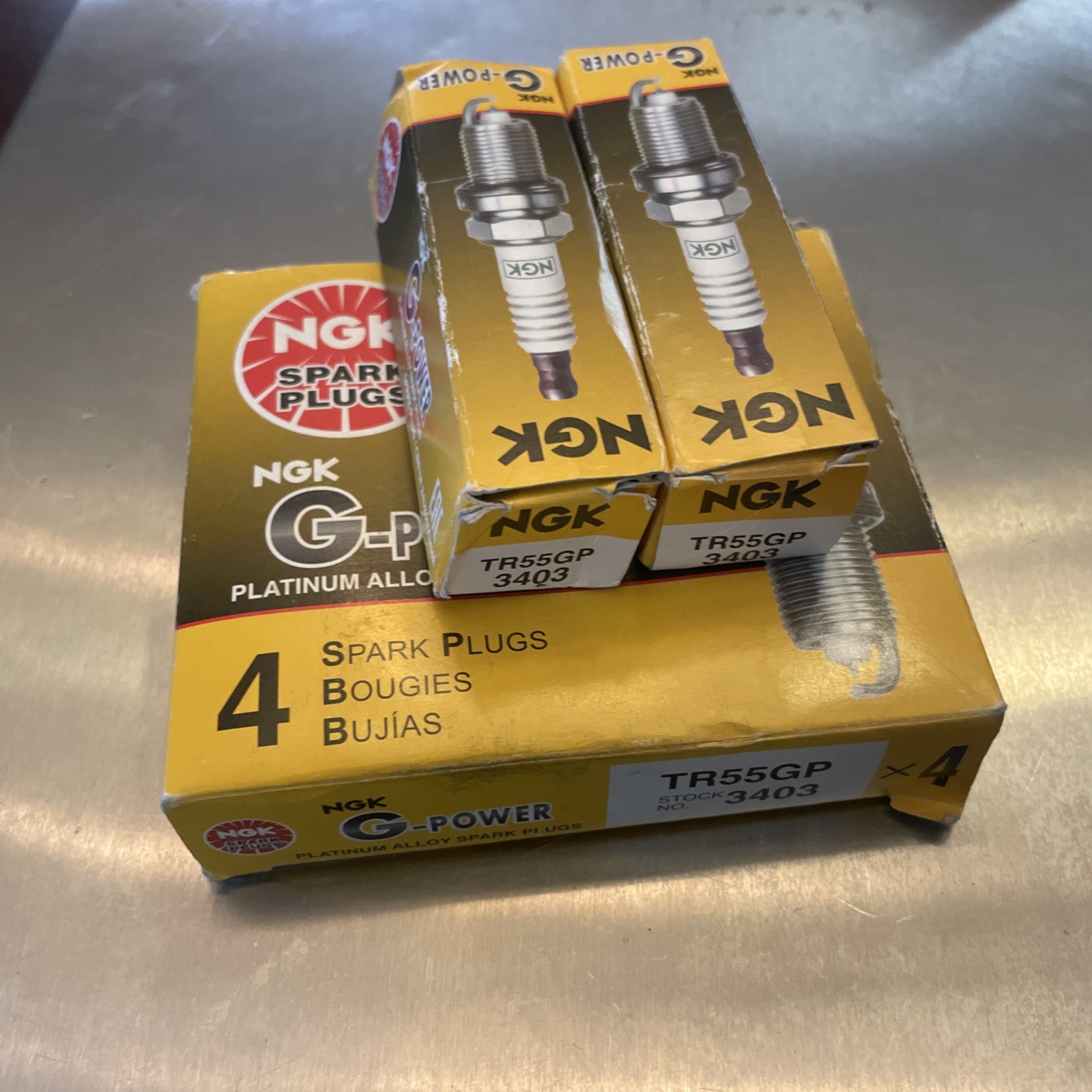 Genuine 6 new  NGK # 3403 G-Power Platinum Spark Plug TR55GP