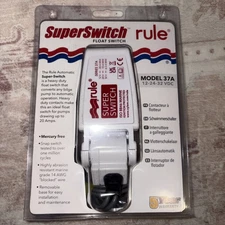 Rule SuperSwitch Float Switch Marine Automatic Bilge Pump Water Level Sensor 12V