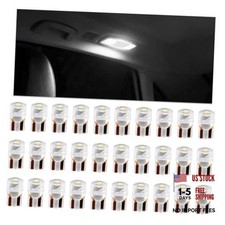 30PCS 194 LED Bulbs, 12V T10 Wedge Base, 2825 W5W, White, 30PCS