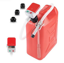 Fuel Transfer Pump Battery Powered for Water Gasoline Diesel Motor Oil 3 Adapter