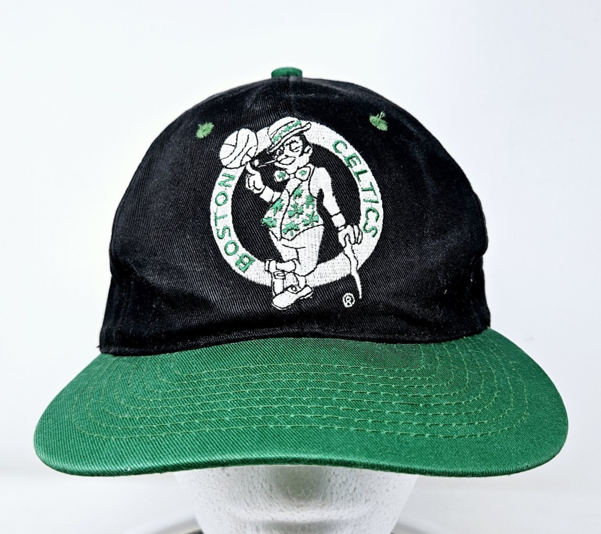 Vintage Boston Celtics Snapback Hat Cap Twins Enterprise NBA 90s Logo