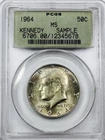 *1964 P KENNEDY HALF DOLLAR OGH PCGS MS SAMPLE* NR #C2118