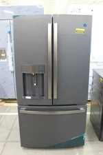 GE GYE22GENDS 36" Black Slate CD French Door Refrigerator NOB #156640