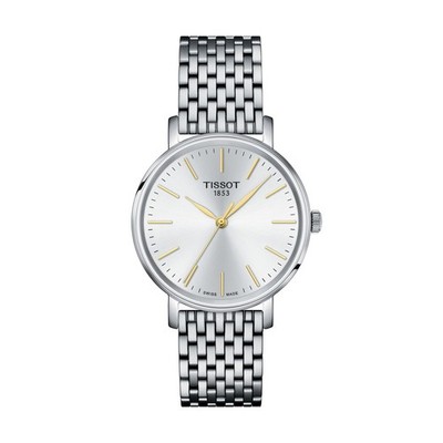 Unused TISSOT Everytime T143.210.11.011.01 White Stainless Men Watch in Box