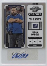 2022 Panini Contenders Optic Coaches Ticket /50 Brian Daboll #CTA-BD Auto pe8