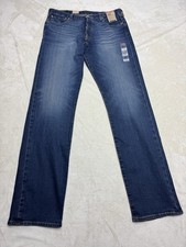 Levi  s Jeans Mens Blue 36 Denim 501 Button Fly 36x36 Stretch New Tags