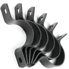 Durable Black Cast Iron U Shaped Hardware Clamp Vise for Pipes and DIY Projects