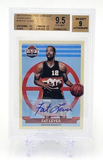 2012-13 Panini Past and Present Fat Lever Autograph Denver Nuggets BGS 9.5