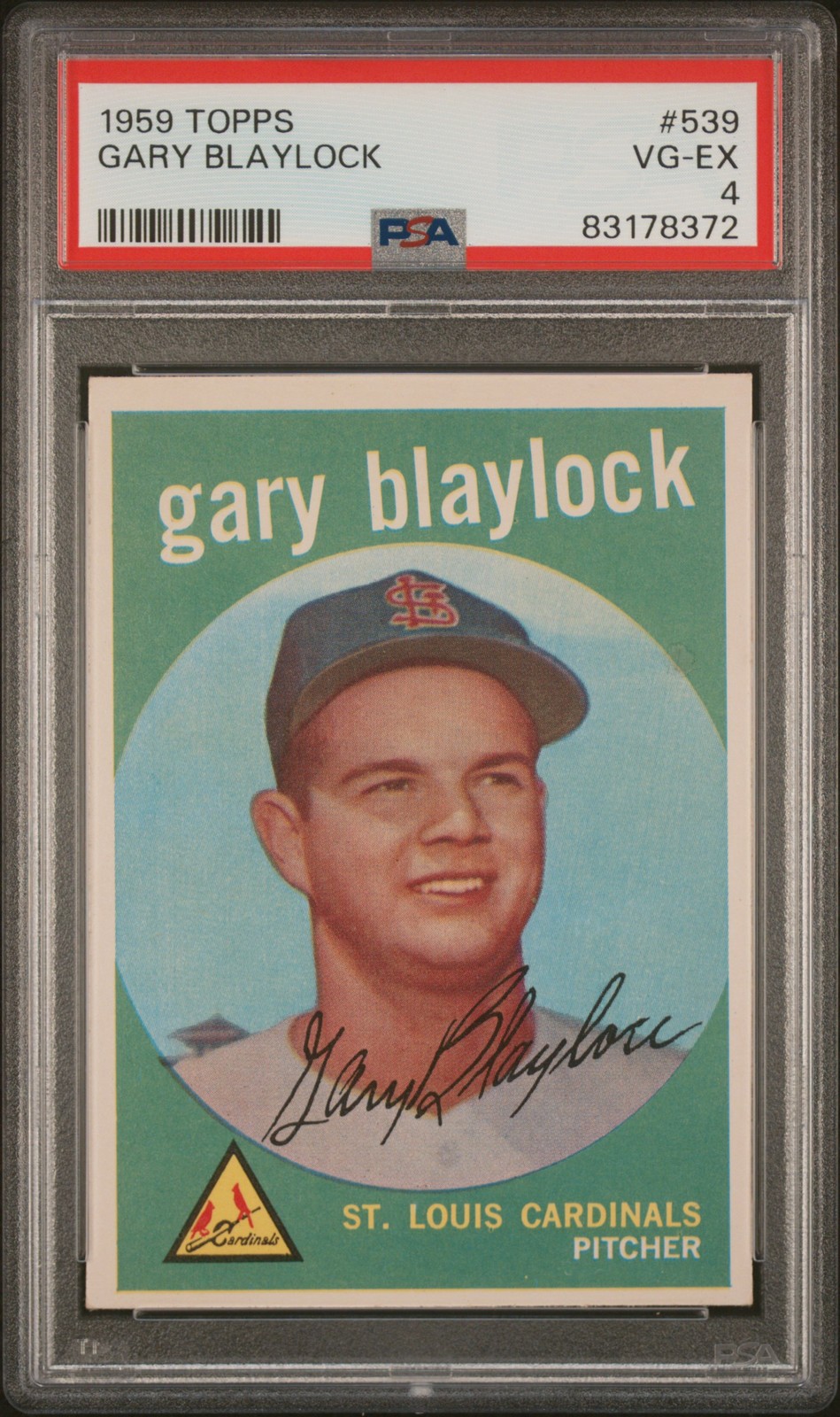 1959 Topps Gary Blaylock #539 Rookie Card High Number
