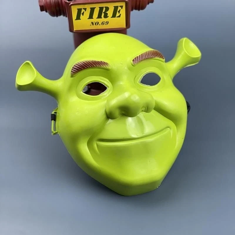 Shrek Mask, Green Full Face Cartoon Mask for Halloween Party - Image 2 of 4