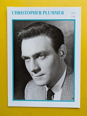 CHRISTOPHER PLUMMER / Filmstar - Sammelkarte