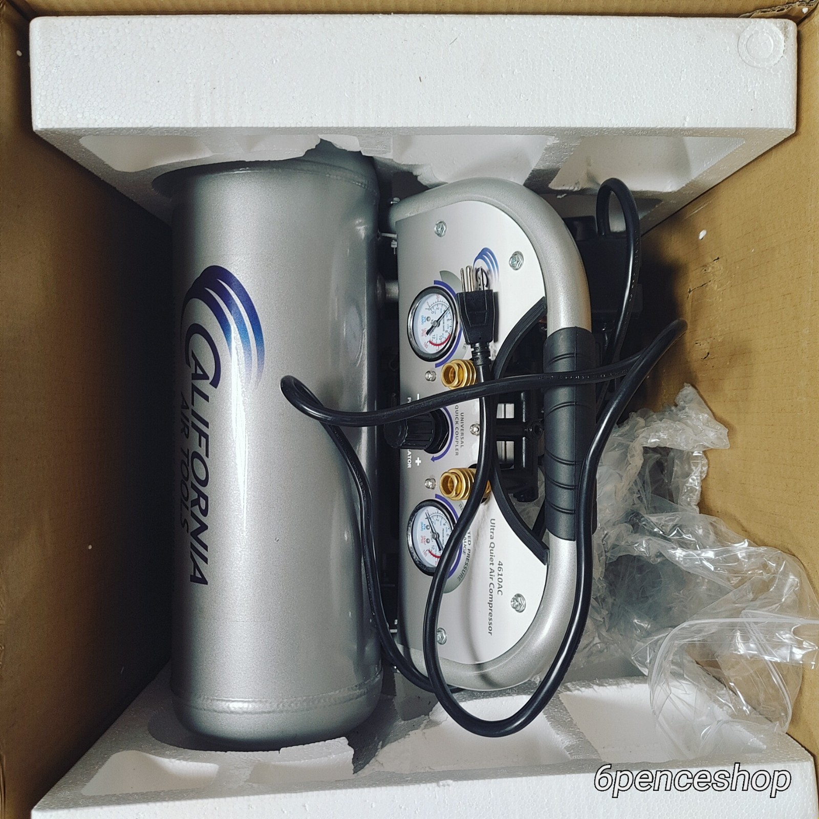 California Air Tools 4610AC Ultra Quiet Oil Free 4.6 Gallon Air Compressor 60 dB