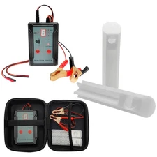 Upgraded Fuel Injector Tester and Cleaner Kit with 2 Adapters 8 Pulse 12V/5V ...
